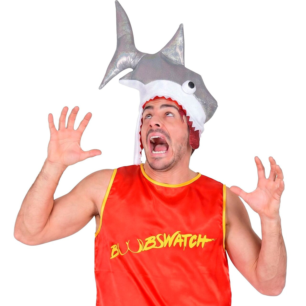 Op deze afbeelding zie je een Accessoires, van het merk Widmann. Shark Attack Hoed