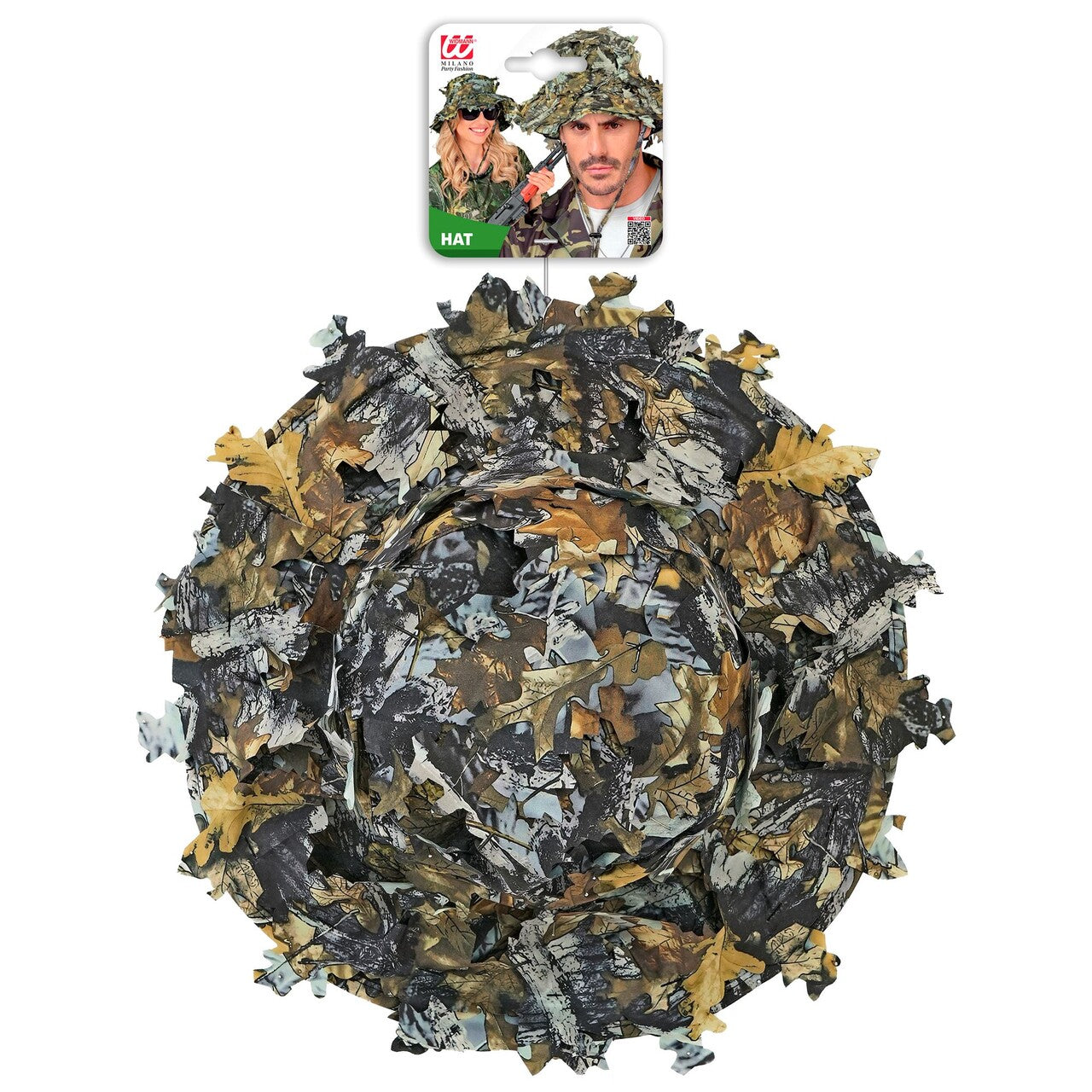 Op deze afbeelding zie je een Accessoires, van het merk Widmann. Camouflage Bush Hoed