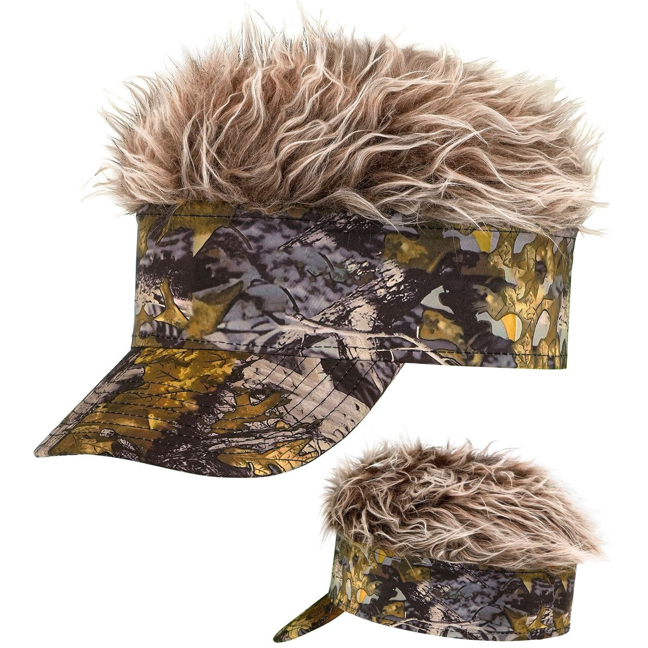 Op deze afbeelding zie je een Accessoires, van het merk Widmann. Camouflage Legerzonneklep Met Haar