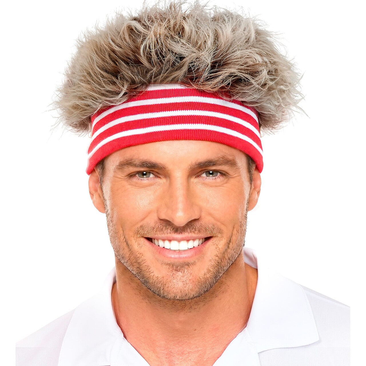 Op deze afbeelding zie je een Accessoires, van het merk Widmann. Back To The 80s Hoofdband Met Haar
