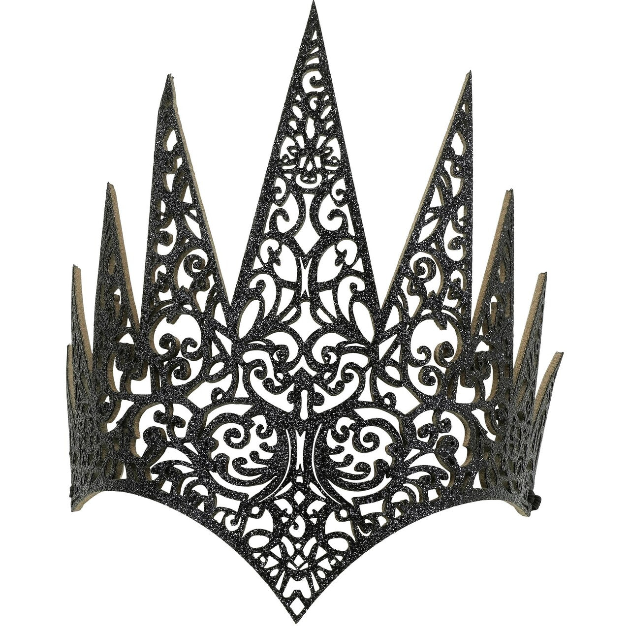 Op deze afbeelding zie je een Accessoires, van het merk Widmann. Gotische Zwarte Kroon