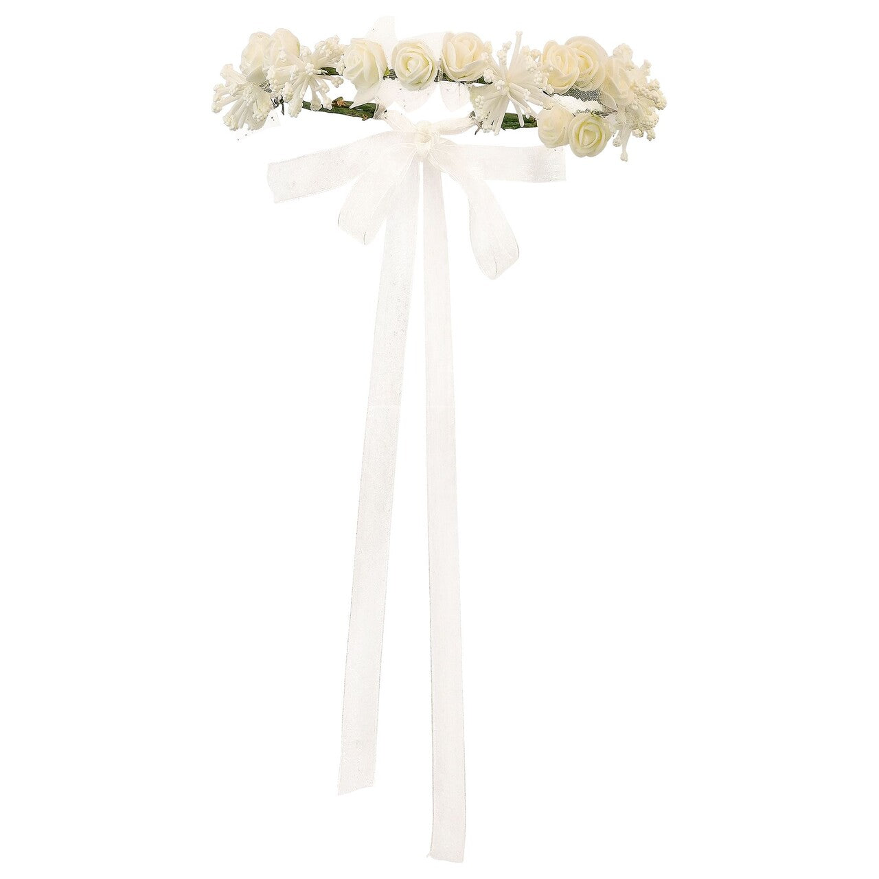 Op deze afbeelding zie je een Accessoires, van het merk Widmann. Sprookjesachtige Bloemenkroon Wit