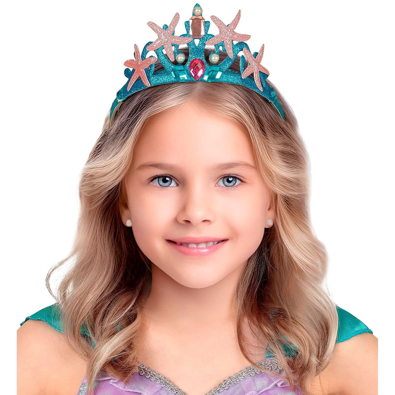 Op deze afbeelding zie je een Accessoires, van het merk Widmann. Aqua Zeemeermin Tiara