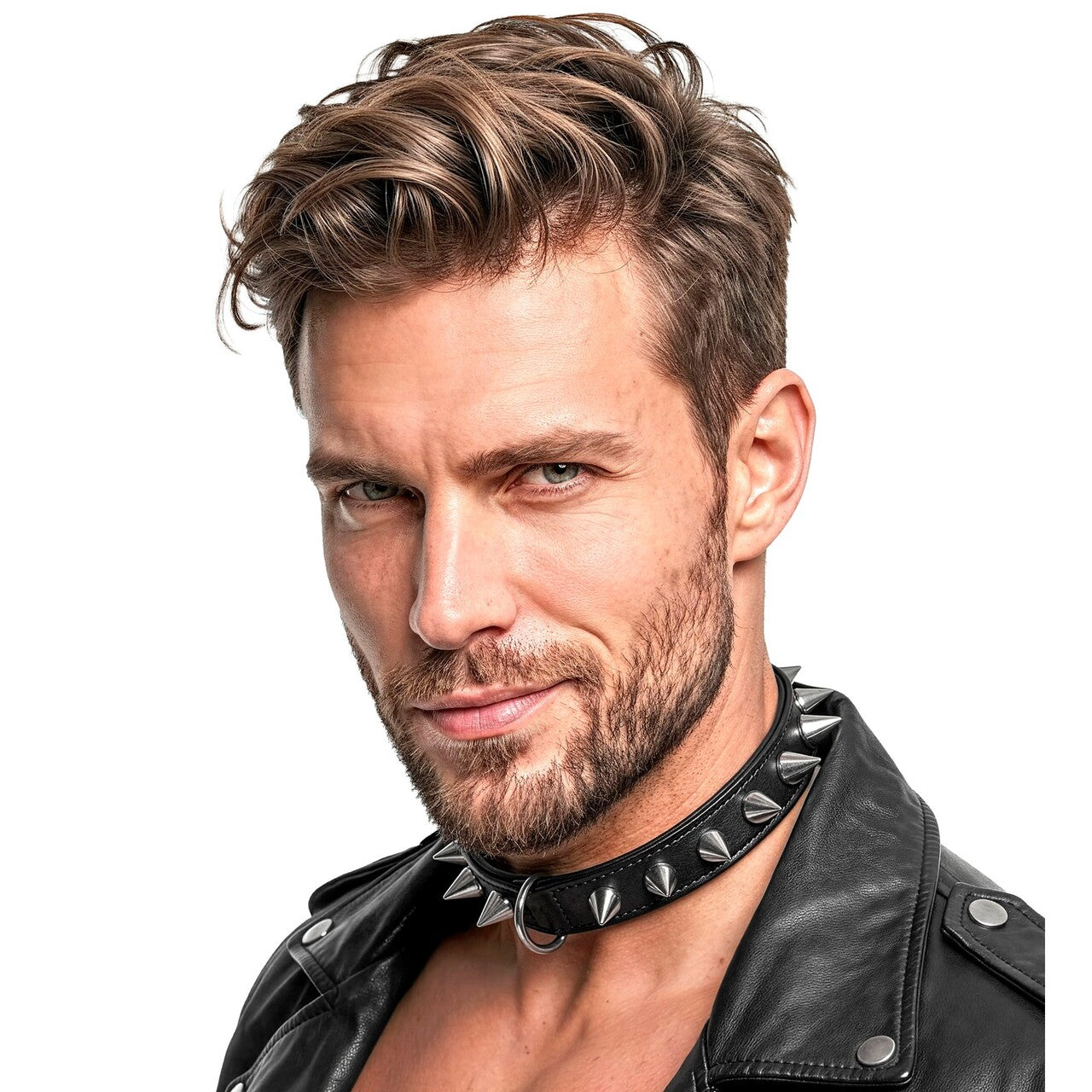 Op deze afbeelding zie je een Accessoires, van het merk Widmann. Spiked Choker