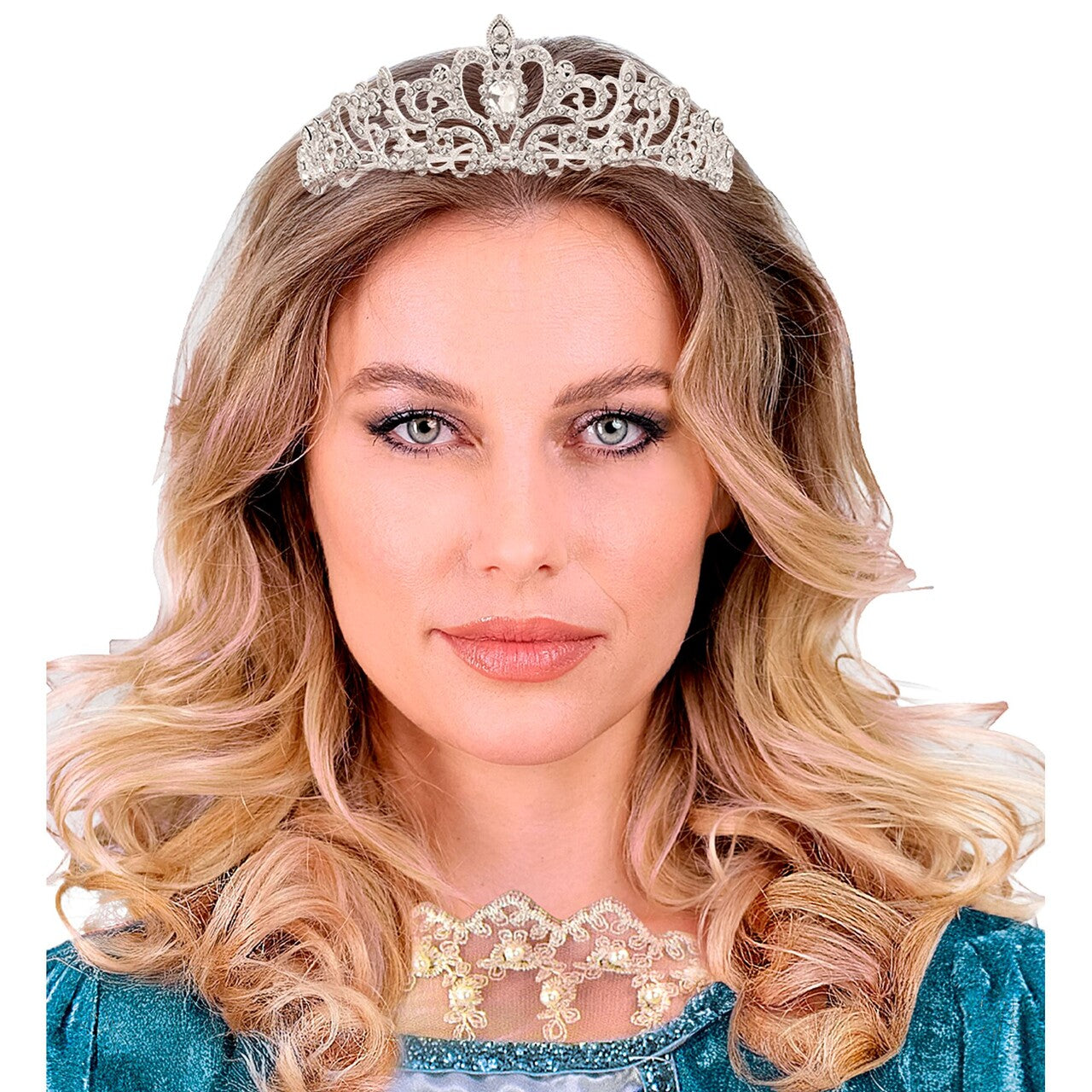 Op deze afbeelding zie je een Accessoires, van het merk Widmann. Betoverende Strass Tiara