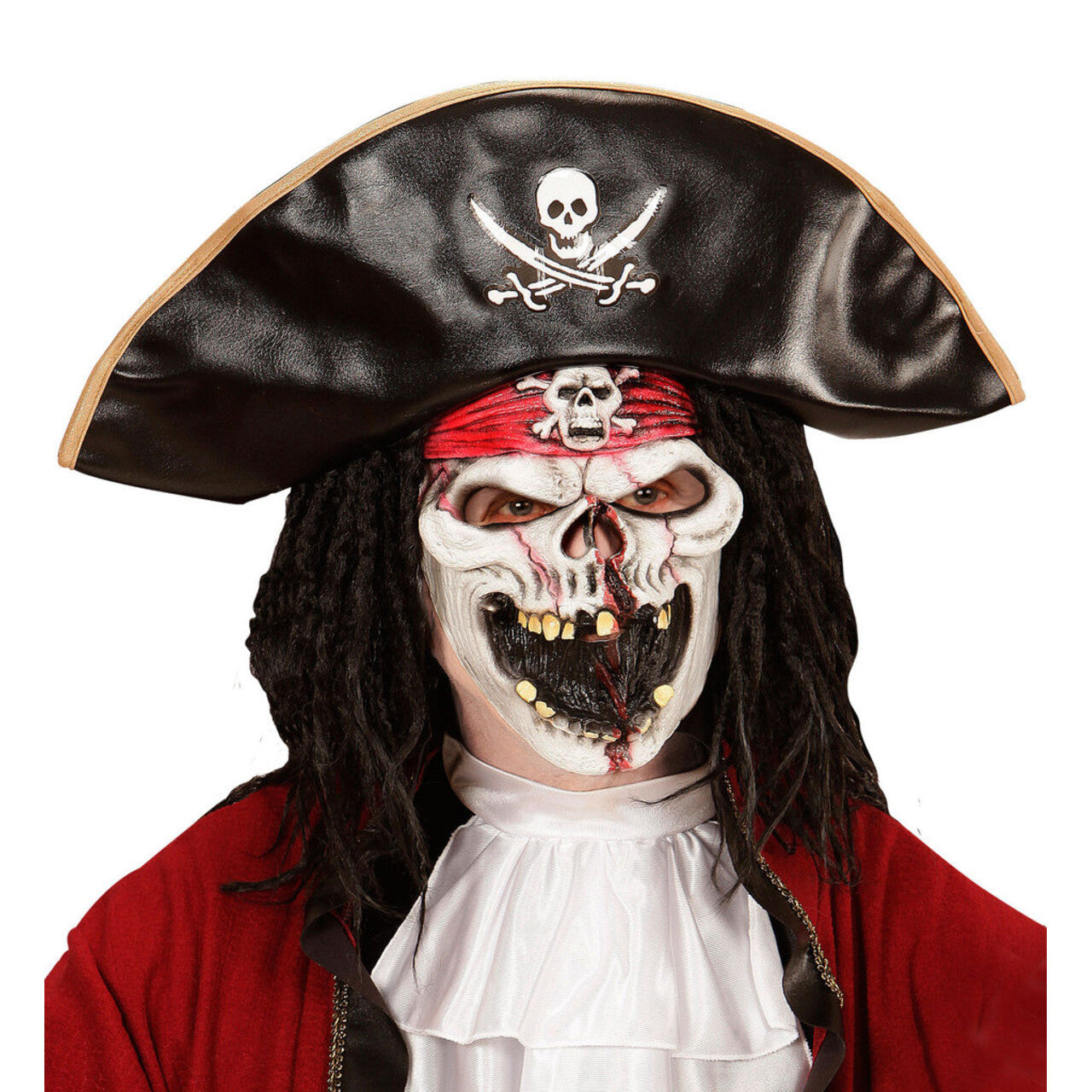 Op deze afbeelding zie je een Accessoires, van het merk Widmann. Masker Spookschip Piraat Horror Buccaneer