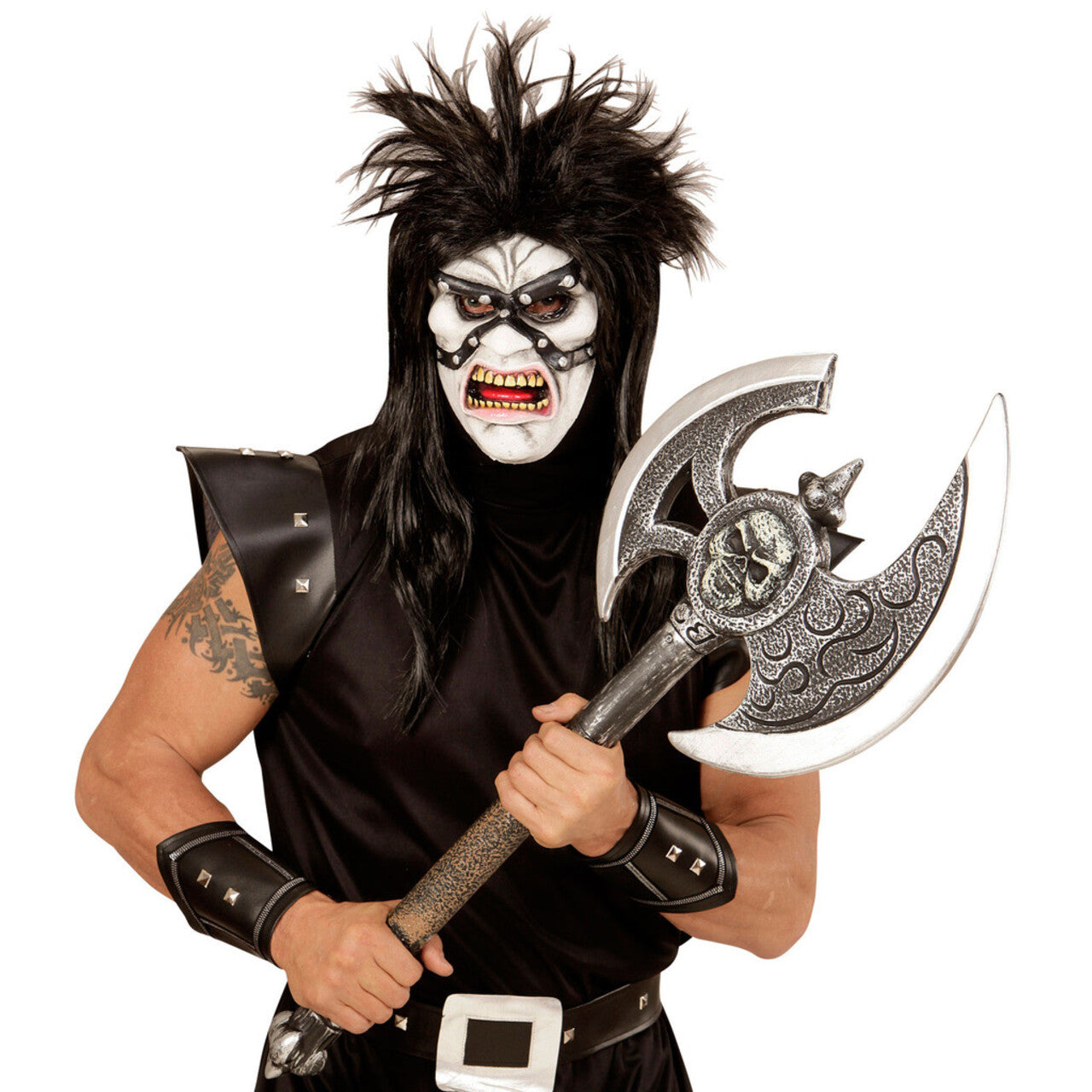 Op deze afbeelding zie je een Accessoires, van het merk Widmann. Masker Rocker / Beul Kiss From Hell