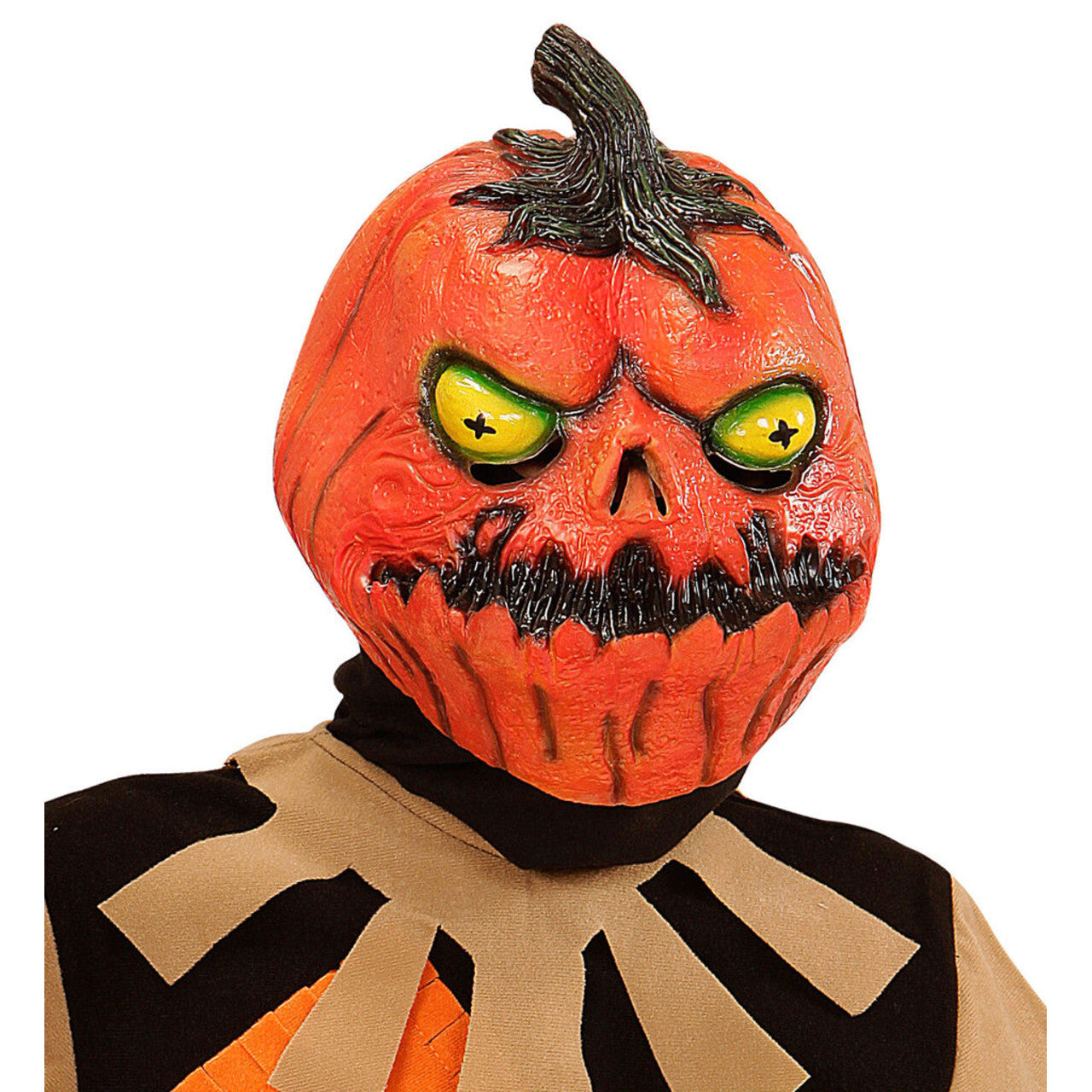 Op deze afbeelding zie je een Accessoires, van het merk Widmann. Grappig En Eng Kindermasker Horror Pompoen