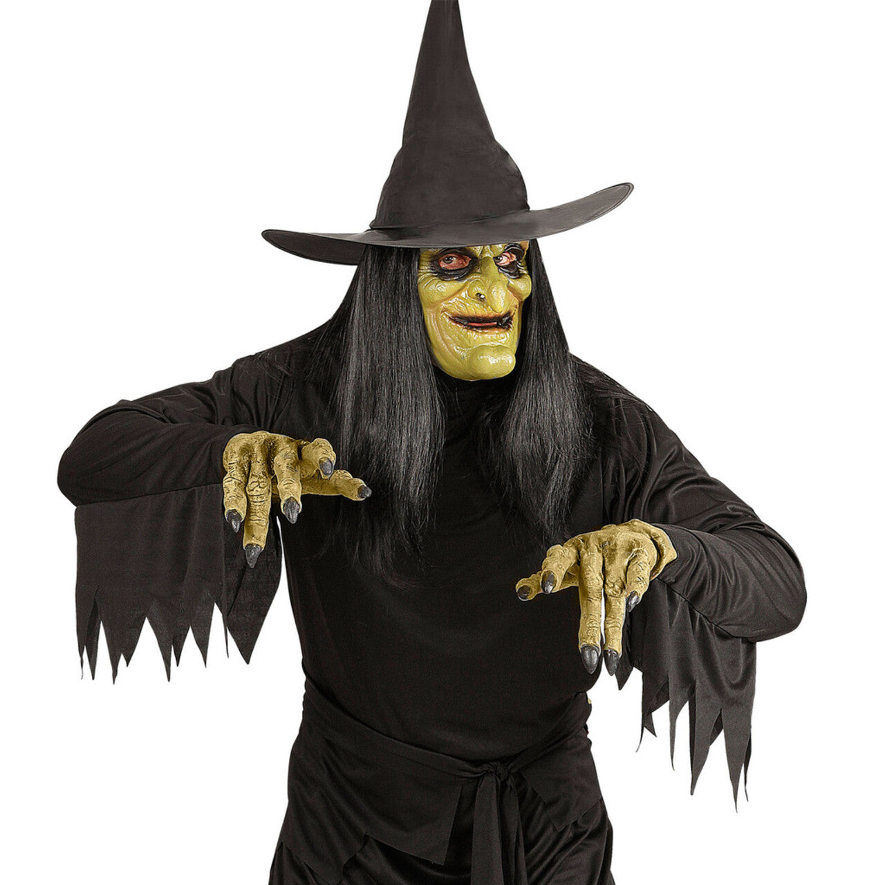 Op deze afbeelding zie je een Accessoires, van het merk Widmann. Traditioneel Kindemasker Heks Foam