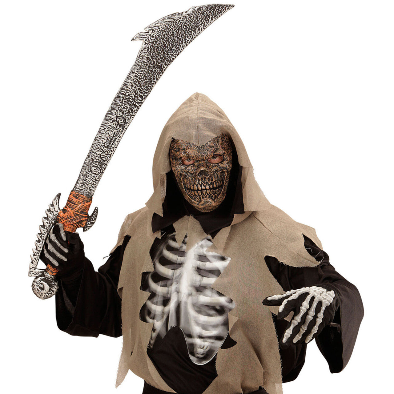 Op deze afbeelding zie je een Accessoires, van het merk Widmann. Masker Dode Krijgsheer Foam Moordenaar