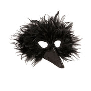 Op deze afbeelding zie je een Accessoires, van het merk Widmann. Grappig Veren Masker Vogel, Zwart