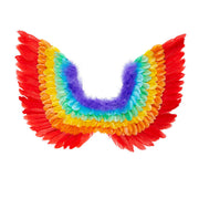Op deze afbeelding zie je een Accessoires, van het merk Widmann. Drag Queen Veren Vleugels, Regenboog