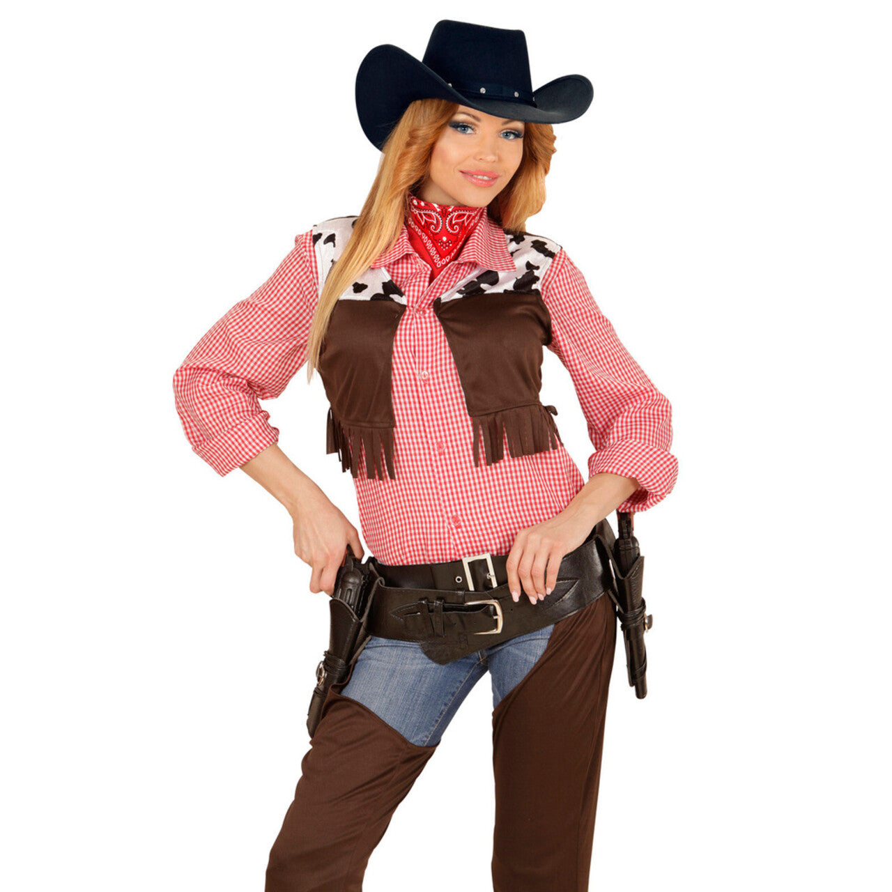 Op deze afbeelding zie je een Accessoires, van het merk Widmann. Rawhide Cowboyhoed Met Beslagnagels