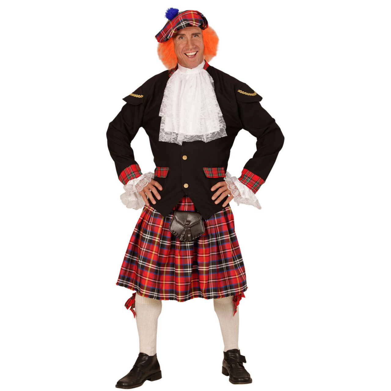 Op deze afbeelding zie je een Kostuums, van het merk Widmann. Tartan Schotse Man