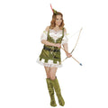 Vrouwelijke Robin Hood Of The Wood Kostuum