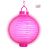 Feestelijke Lampion Met Licht 30 Centimeter Roze