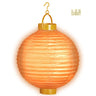 Feestelijke Lampion Met Licht 30 Centimeter Oranje