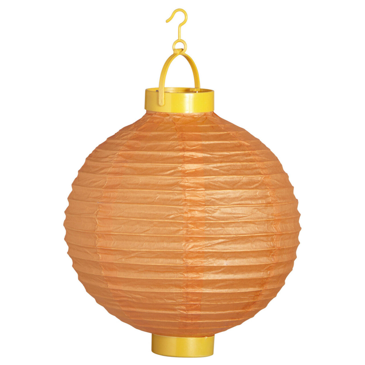 Op deze afbeelding zie je een Decoratie, van het merk Widmann. Feestelijke Lampion Met Licht 30 Centimeter Oranje
