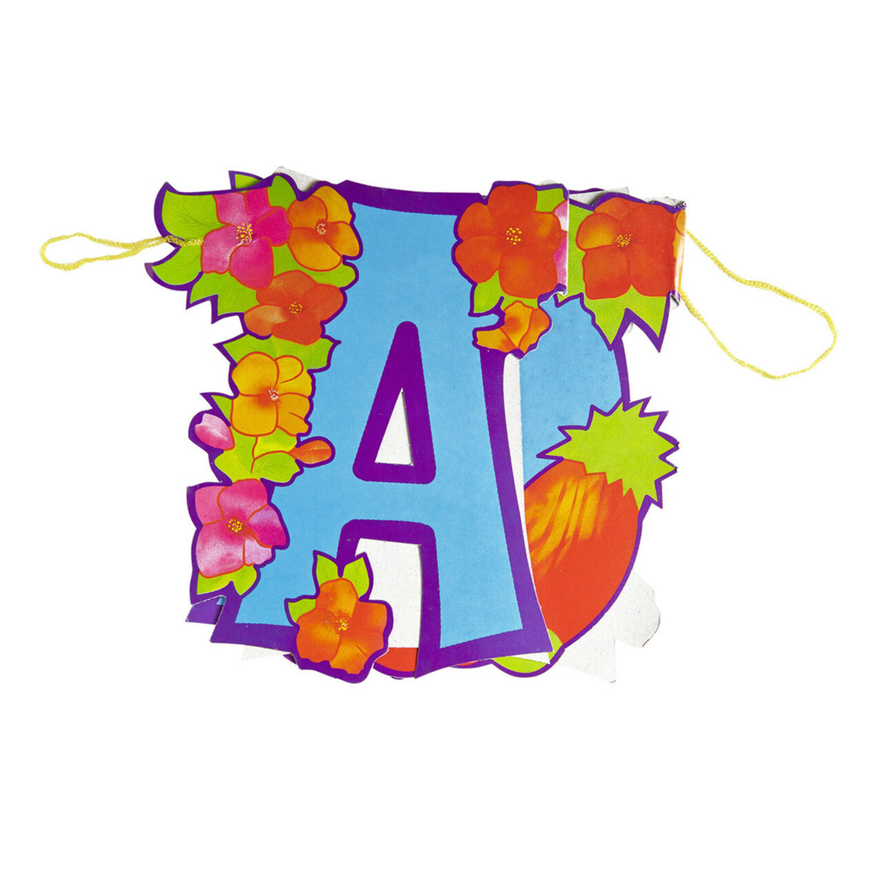 Op deze afbeelding zie je een Decoratie, van het merk Widmann. Hawaii Aloha Slinger, 3 Meter