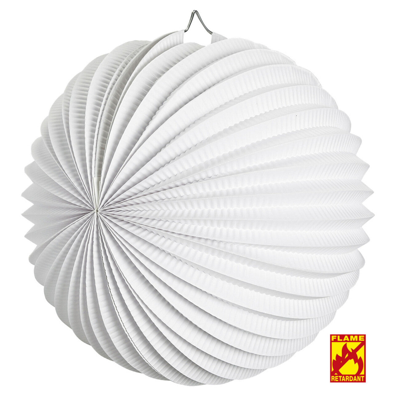 Op deze afbeelding zie je een Decoratie, van het merk Widmann. Feestelijke Papieren Bal Wit
