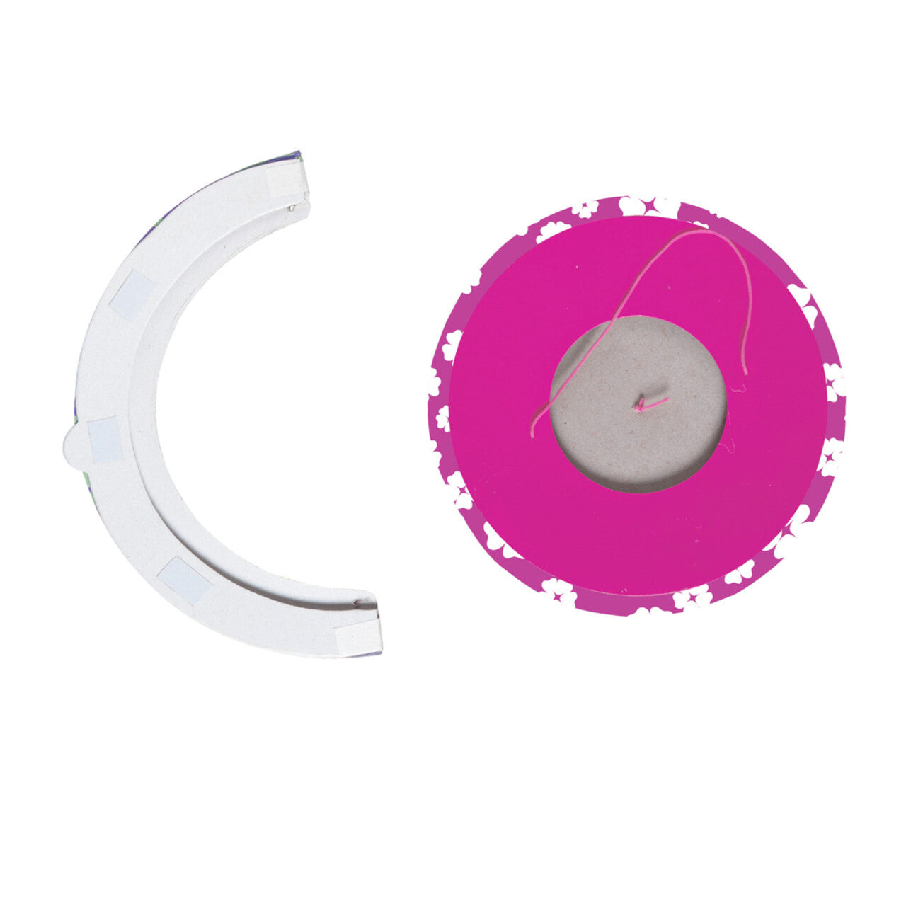 Op deze afbeelding zie je een Decoratie, van het merk Widmann. Feestelijke Decoratie Set Roze / Wit
