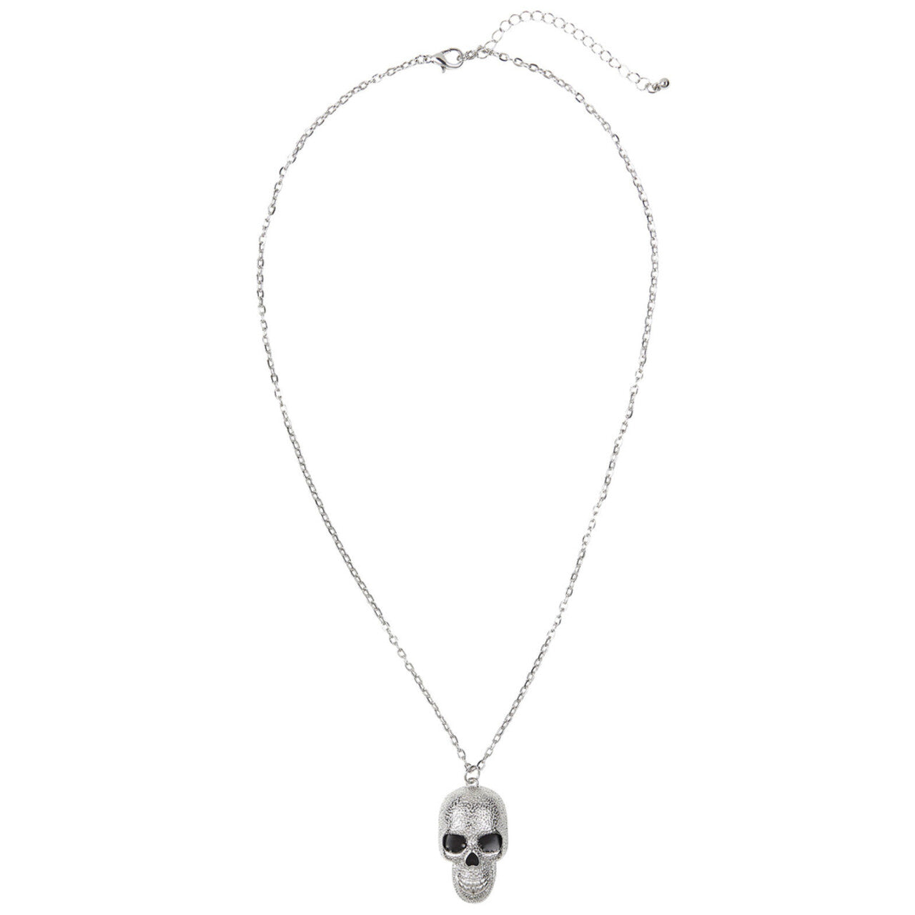 Op deze afbeelding zie je een Accessoires, van het merk Widmann. Horror Ketting Zilver Met Schedels