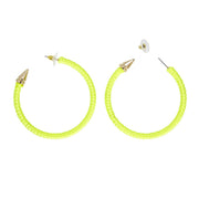 Op deze afbeelding zie je een Accessoires, van het merk Widmann. Rock Chick Oorbellen Neon Geel