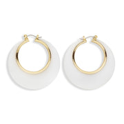 Op deze afbeelding zie je een Accessoires, van het merk Widmann. 70er Jaren Oorbellen Disco Wit / Goud