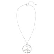 Op deze afbeelding zie je een Accessoires, van het merk Widmann. Peace Woman Ketting Strass, Hippie
