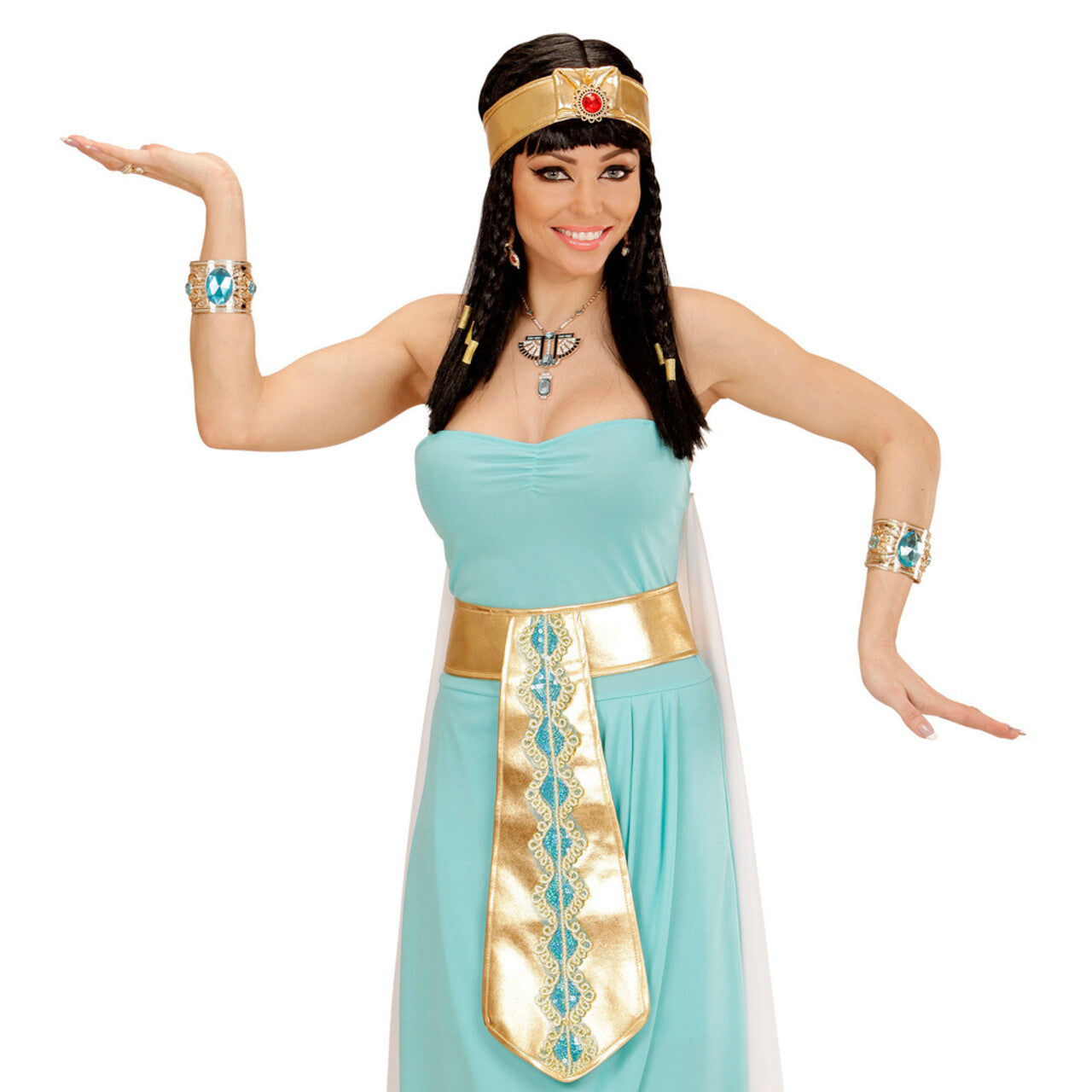 Op deze afbeelding zie je een Accessoires, van het merk Widmann. Egyptische Armband Goud Topaas Steen