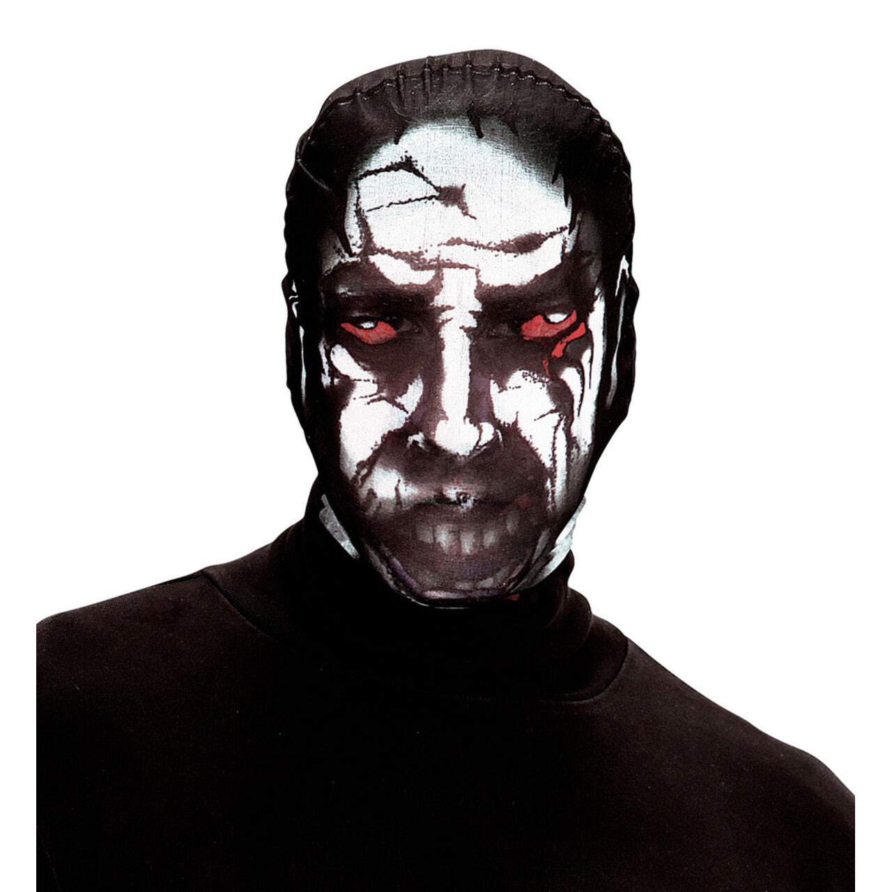 Op deze afbeelding zie je een Accessoires, van het merk Widmann. Aangenaam Stoffen Hoofdmasker Kwade Dood