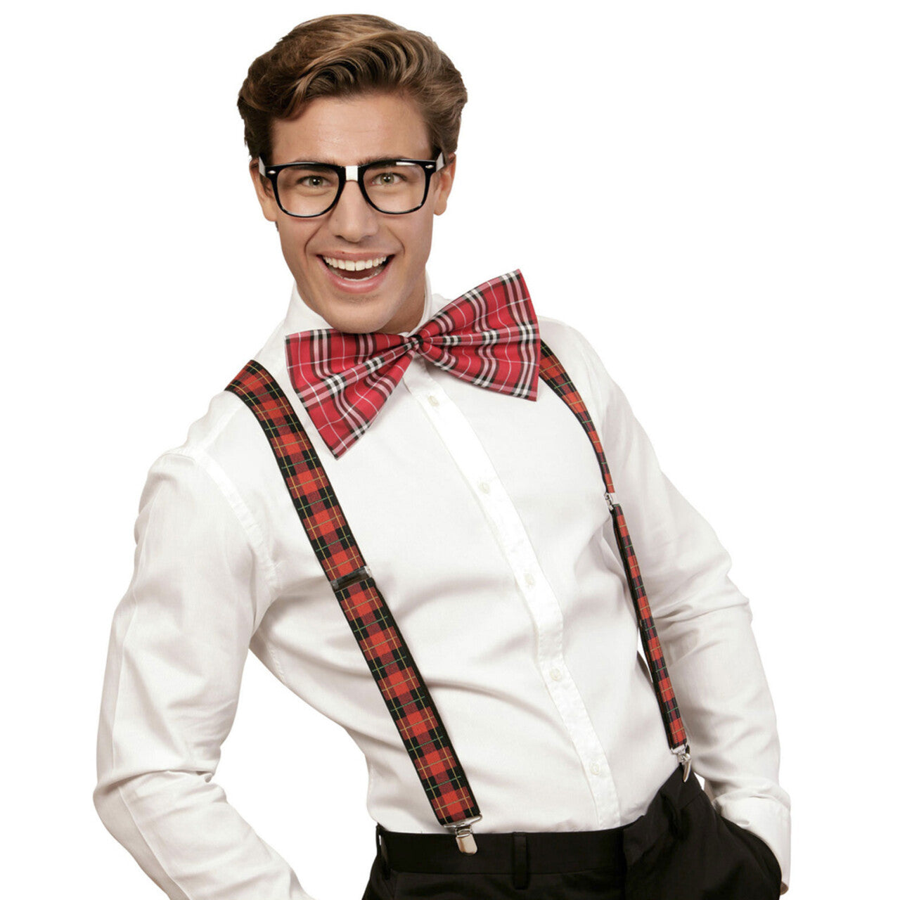 Op deze afbeelding zie je een Accessoires, van het merk Widmann. Back To School Nerd Set