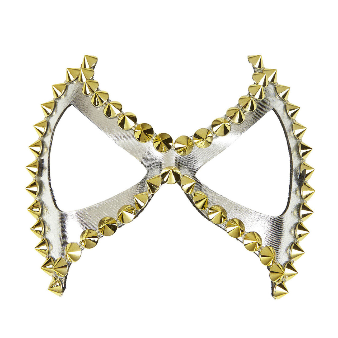 Op deze afbeelding zie je een Accessoires, van het merk Widmann. Mistress Oogmasker Zilver Sm Met Nagels