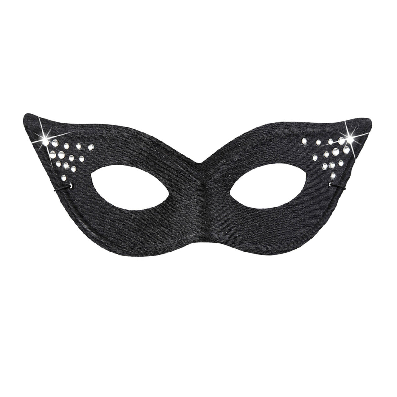 Op deze afbeelding zie je een Accessoires, van het merk Widmann. Hot Cat Oogmasker Kat Glamour Met Strass, Zwart
