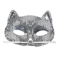Ms Purrr Oogmasker Kat Met Zilveren Pareltjes