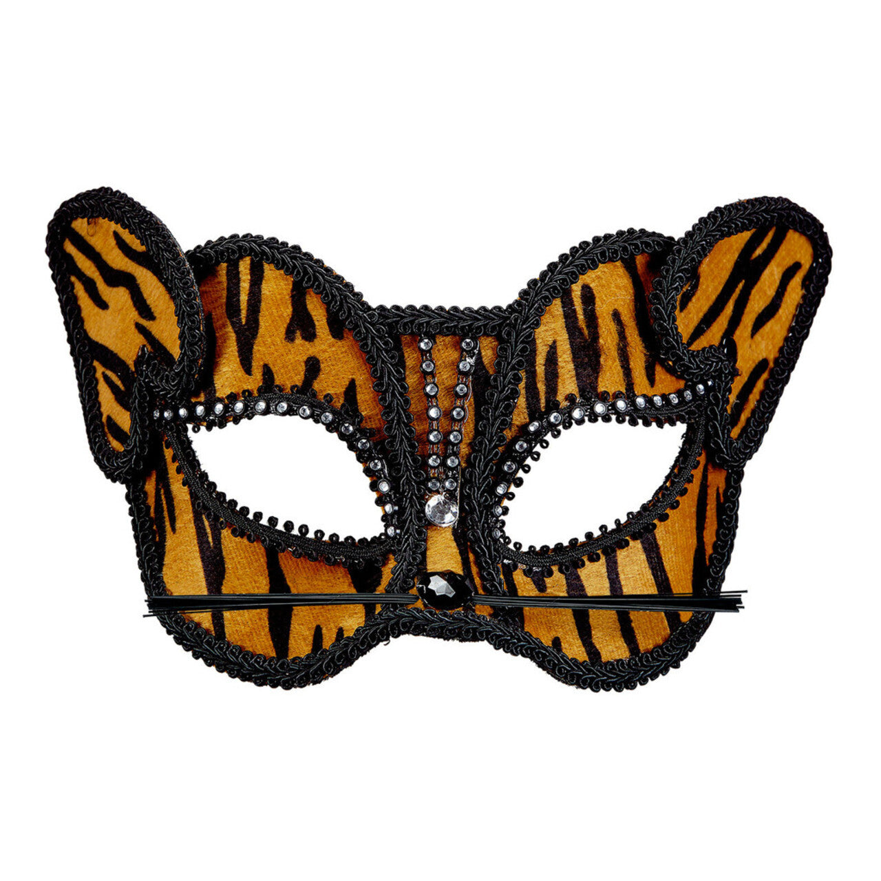 Op deze afbeelding zie je een Accessoires, van het merk Widmann. Sexy Oogmasker Tijger Met Strass