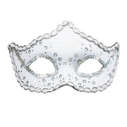 Op deze afbeelding zie je een Accessoires, van het merk Widmann. Venetiaans Oogmasker Rialto Wit Met Pailletten