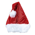 X-Mas Fever Kerstmanmuts Glitter, Rood