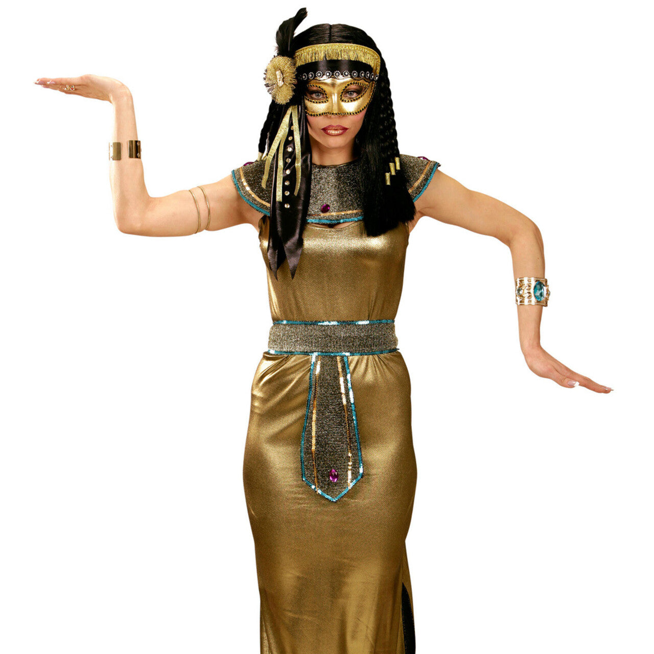 Op deze afbeelding zie je een Accessoires, van het merk Widmann. Rialto Luxe Cleopatra Oogmasker