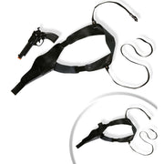 Op deze afbeelding zie je een Accessoires, van het merk Widmann. Detective Schouderholster Met Pistool