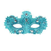 Op deze afbeelding zie je een Accessoires, van het merk Widmann. Carnaval Du Lac Oogmasker, Adelijk Azuur Met Glitters En Stenen