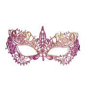 Op deze afbeelding zie je een Accessoires, van het merk Widmann. Fantasia Oogmasker, Kant Metallic Paars