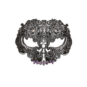 Op deze afbeelding zie je een Accessoires, van het merk Widmann. Masker Kant, Schedel Met Stenen, Zwart Eyes Wide Shut
