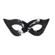 Op deze afbeelding zie je een Accessoires, van het merk Widmann. Erotica Oogmasker Pailletten, Zwart