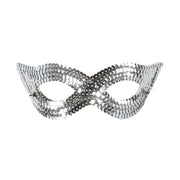 Op deze afbeelding zie je een Accessoires, van het merk Widmann. Erotica Oogmasker Pailletten, Zilver