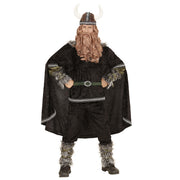 Op deze afbeelding zie je een Kostuums, van het merk Widmann. Zwart Ivar De Viking Man Kostuum