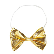 Op deze afbeelding zie je een Accessoires, van het merk Widmann. Circus En Show Strikje Metallic, Goud