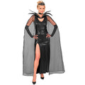 Dark Midnight Queen Vrouw Kostuum