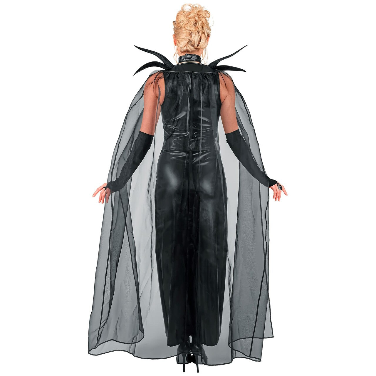 Op deze afbeelding zie je een Kostuums, van het merk Widmann. Dark Midnight Queen Vrouw Kostuum