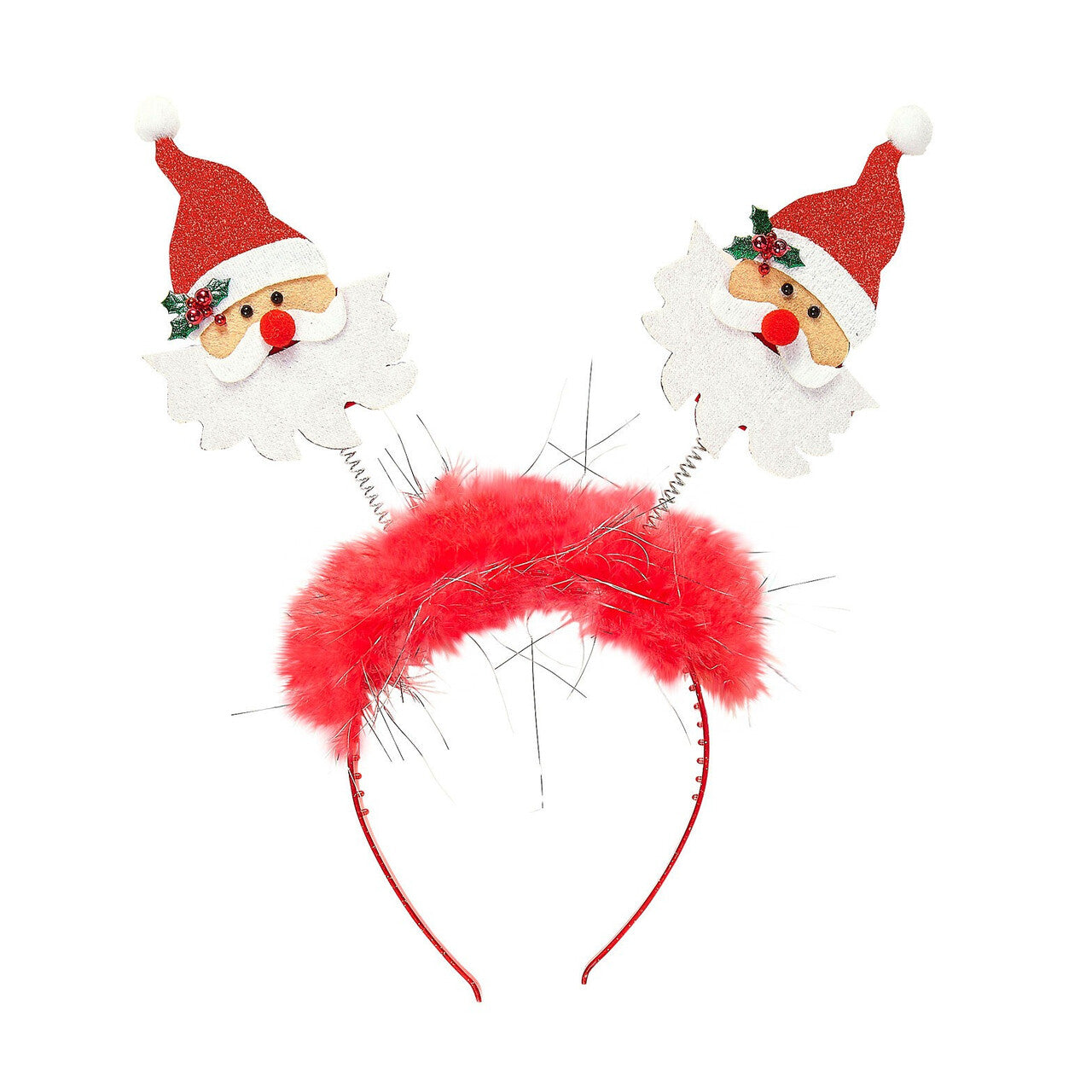 Op deze afbeelding zie je een Accessoires, van het merk Widmann. Santa Bopper Kerstman Met Boa En Klatergoud